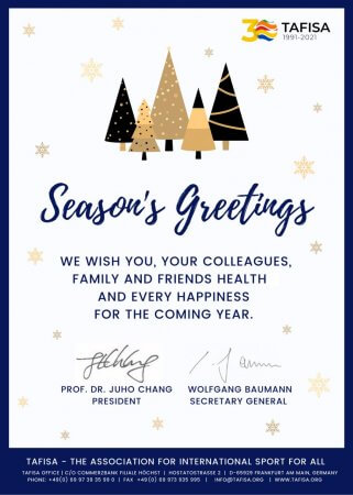 Happy New Year message from the President of Tafisa International Association