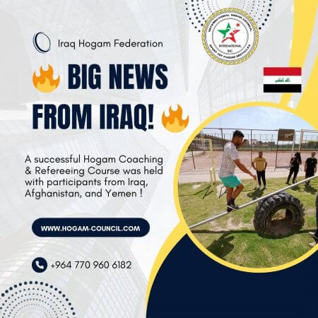 Successful Coaching and Refereeing Course of Hogam Sport Held in Iraq with International Council Instructors